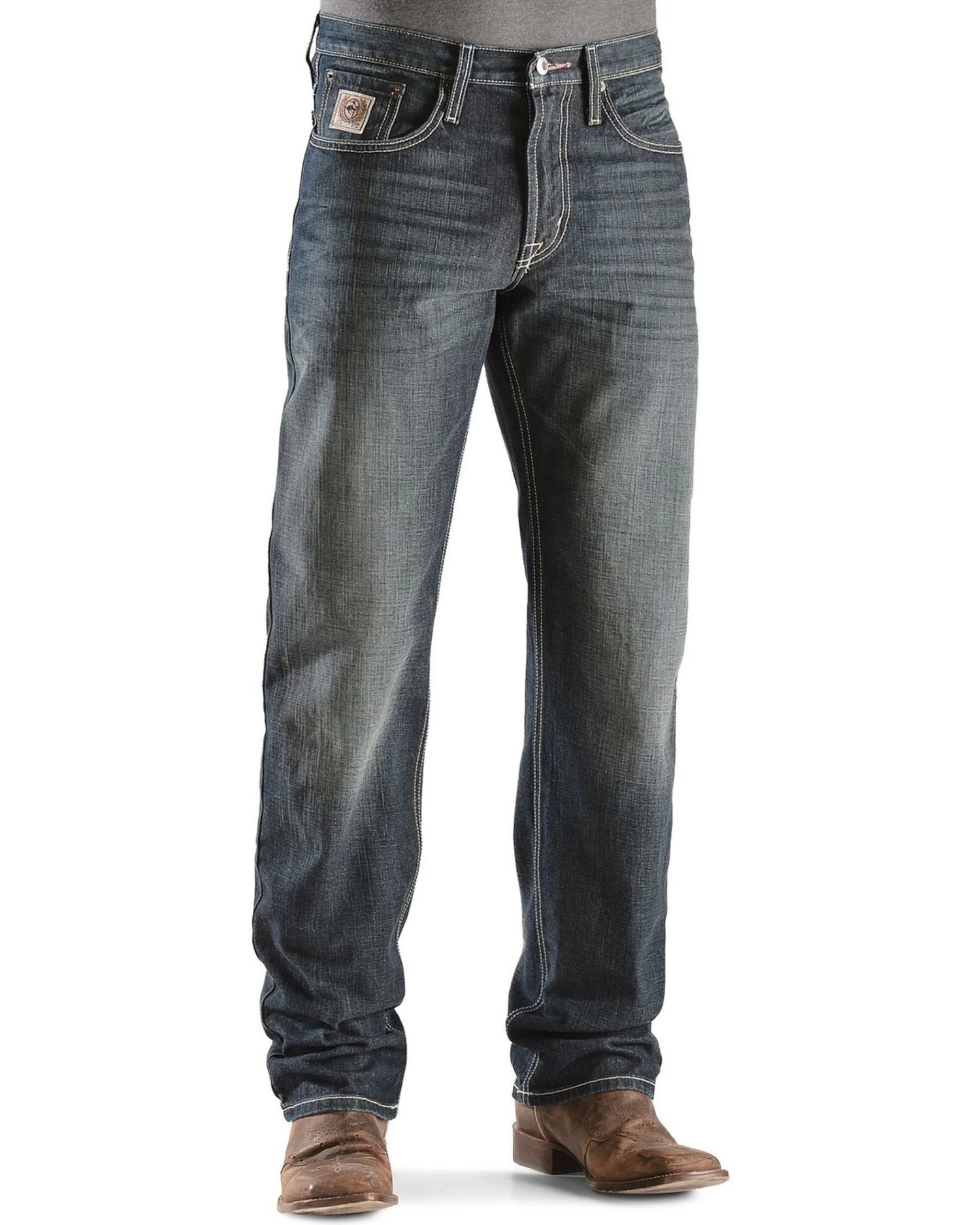 Cinch White Label Relaxed Fit Mid Rise Jeans Dark Stonewash 2 Cinch White Label Relaxed Fit Mid Rise Jeans Dark Stonewash - Image 2