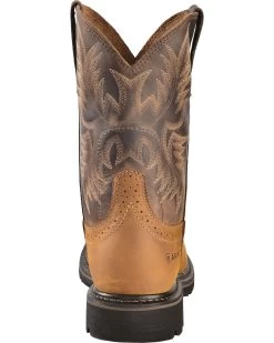 Ariat Men's 10" Sierra Pull On Western Work Boots - Square Toe 13 Ariat Men's 10" Sierra Pull On Western Work Boots - Square Toe -Ariat Store 030390 BR BK
