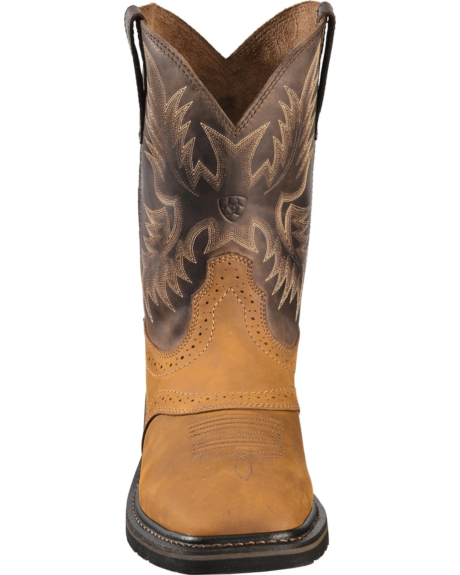 Ariat Men's 10" Sierra Pull On Western Work Boots - Square Toe 4 Ariat Men's 10" Sierra Pull On Western Work Boots - Square Toe - Image 4