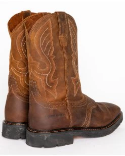 Cody James® Men's Broad Square Toe Western Work Boots -Ariat Store 0502M2 41 BK