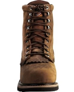 Justin Men's Pulley Waterproof MetGuard 8" Lace-Up Work Boots - Composite Toe -Ariat Store 050D00 41 FT
