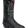Tony Lama Men's Smooth Ostrich Western Boots - Round Toe