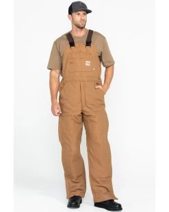 Carhartt Men's FR Duck Quilt-Lined Bib Overalls -Ariat Store 086N74 JH P6