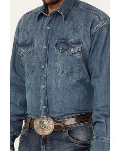 Stetson Denim Snap Western Shirt 6 Stetson Denim Snap Western Shirt -Ariat Store 092S51 N9 P3
