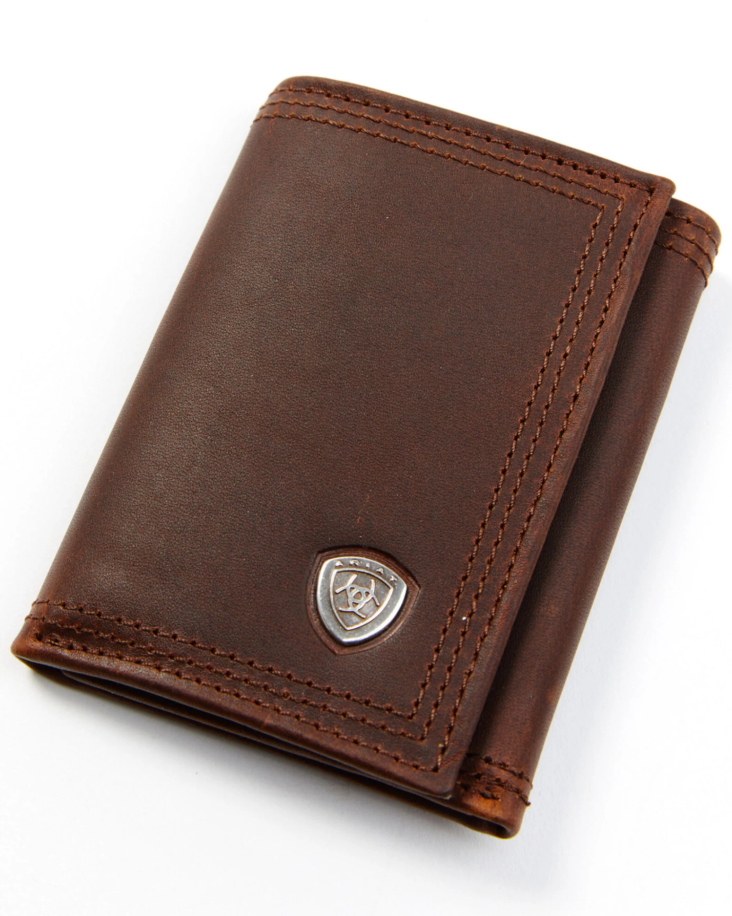 Ariat Men's Tri-Fold Leather Wallet 1 Ariat Men's Tri-Fold Leather Wallet