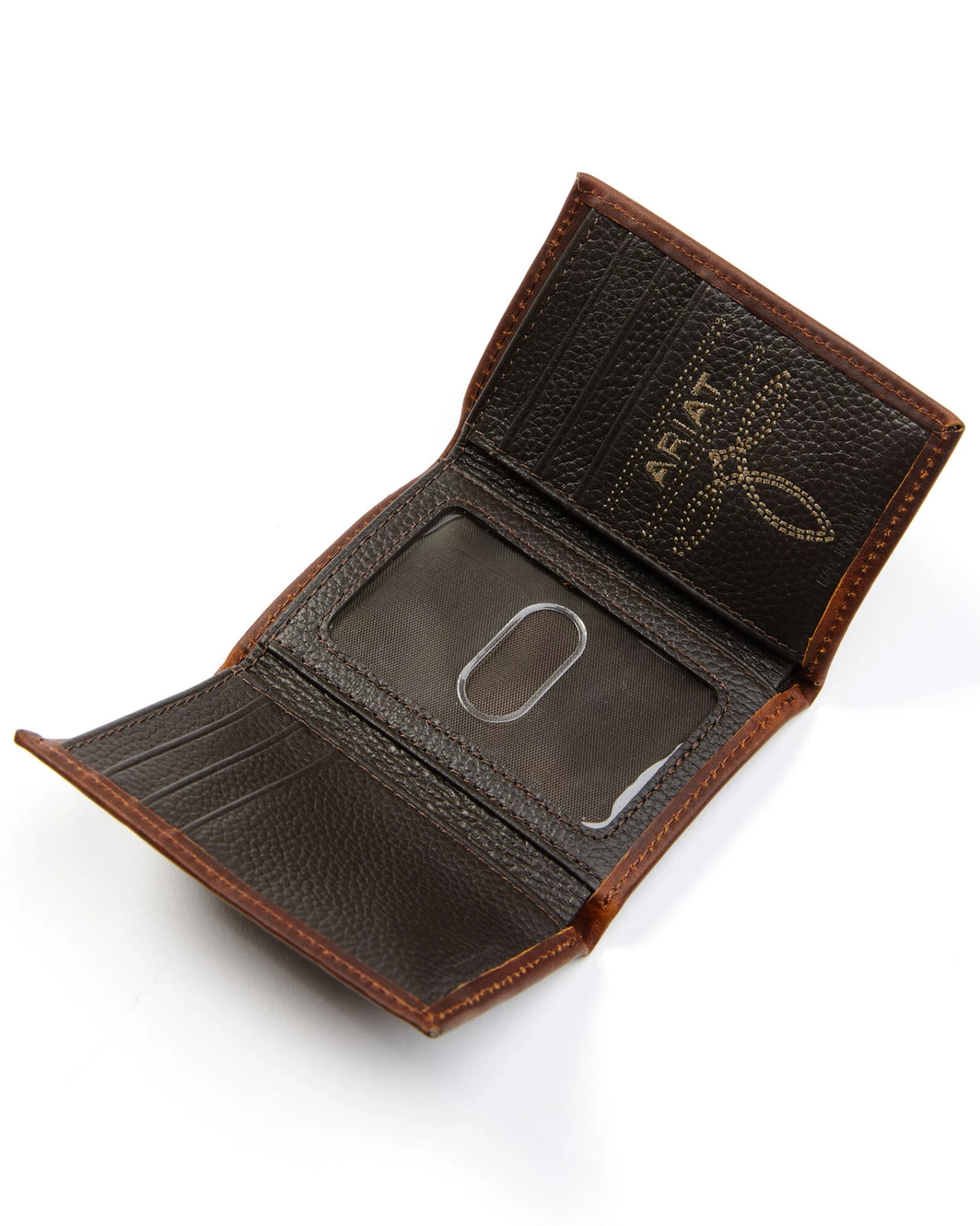 Ariat Men's Tri-Fold Leather Wallet 2 Ariat Men's Tri-Fold Leather Wallet - Image 2