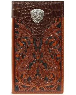 Ariat Men's Rodeo Bi-Fold Tooled Leather Wallet