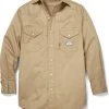 Rasco Men's FR Lightweight Twill Work Shirt 