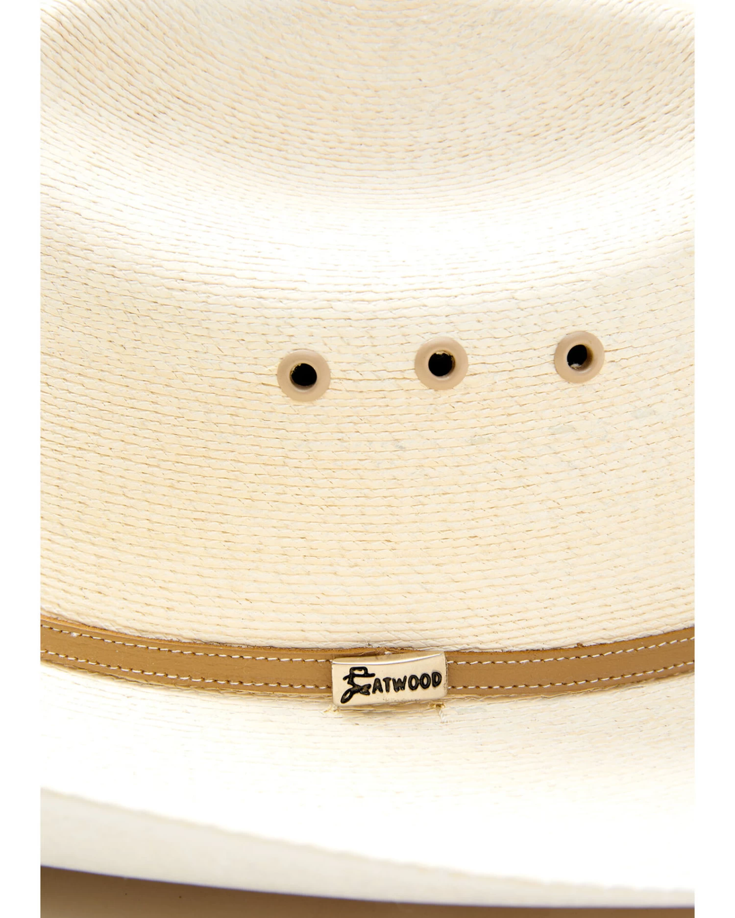 Atwood Hat Co Men's 7X Natural Marfa Western Palm Straw Hat 2 Atwood Hat Co Men's 7X Natural Marfa Western Palm Straw Hat - Image 2