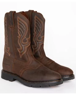 Cody James Men's Western Pull On Work Boots - Round Toe