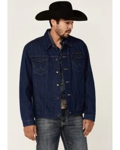 Wrangler Men's Unlined Denim Western Jacket - Tall 