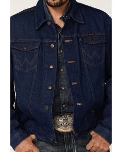 Wrangler Men's Unlined Denim Western Jacket - Tall  -Ariat Store 2000177356 402 P3