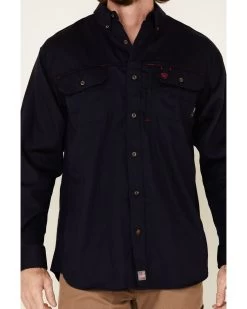 Ariat Men's FR Solid Vent Long Sleeve Button Down Work Shirt 7 Ariat Men's FR Solid Vent Long Sleeve Button Down Work Shirt -Ariat Store 2000199831 410 P3