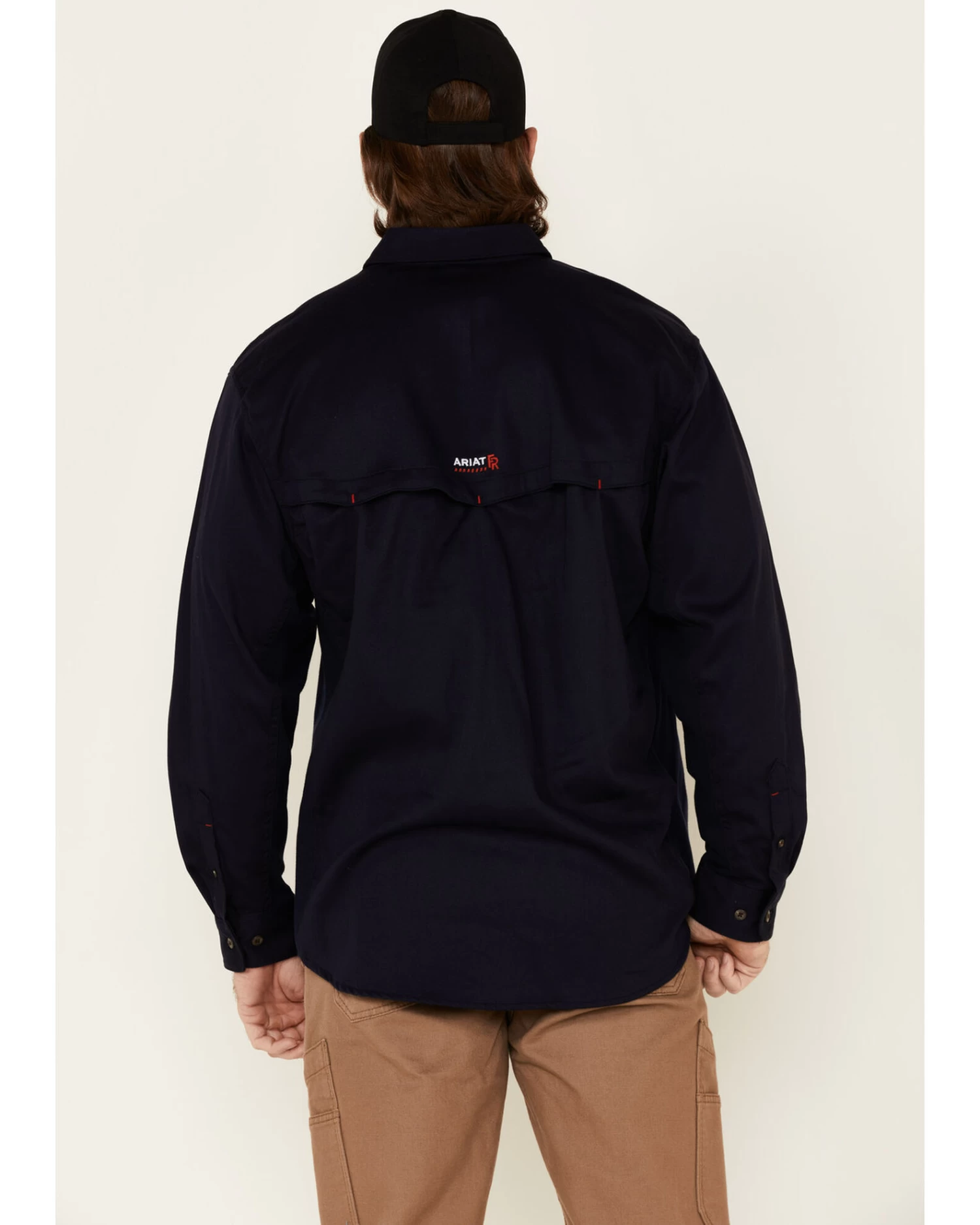 Ariat Men's FR Solid Vent Long Sleeve Button Down Work Shirt 4 Ariat Men's FR Solid Vent Long Sleeve Button Down Work Shirt - Image 4