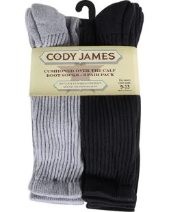 Cody James Men's Cushioned Boot Socks - 6Â Pack