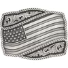 Montana Silversmiths Men's Waving American Flag Belt Buckle