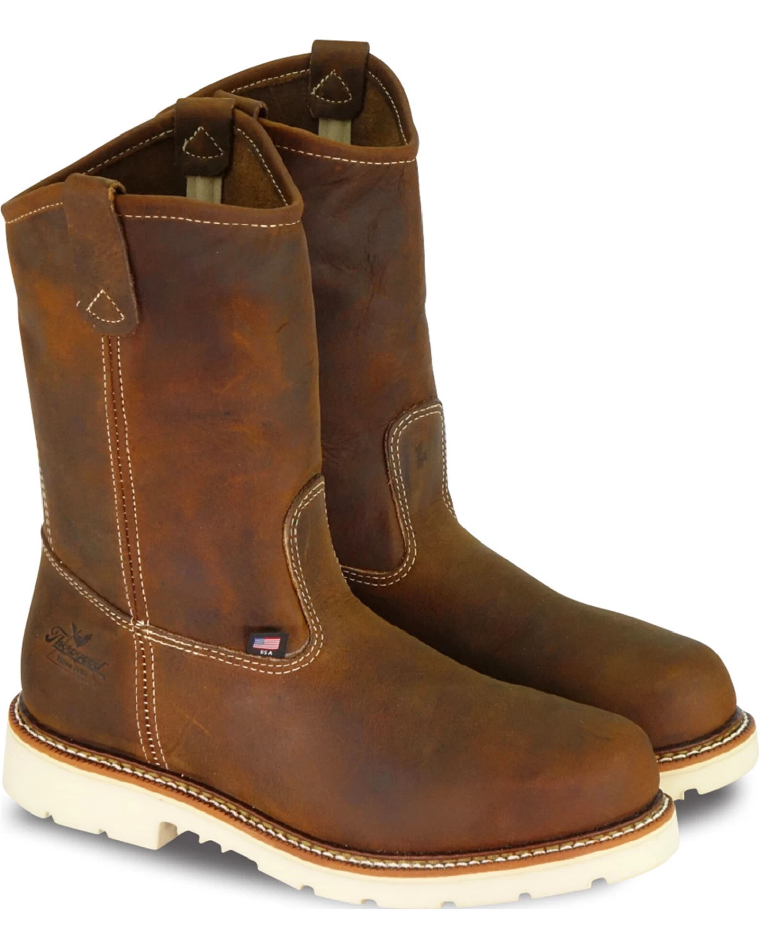Thorogood Men's 11" American Heritage MAXwear 90 Made In The USA Wellington Work Boots - Steel Toe 1 Thorogood Men's 11" American Heritage MAXwear 90 Made In The USA Wellington Work Boots - Steel Toe