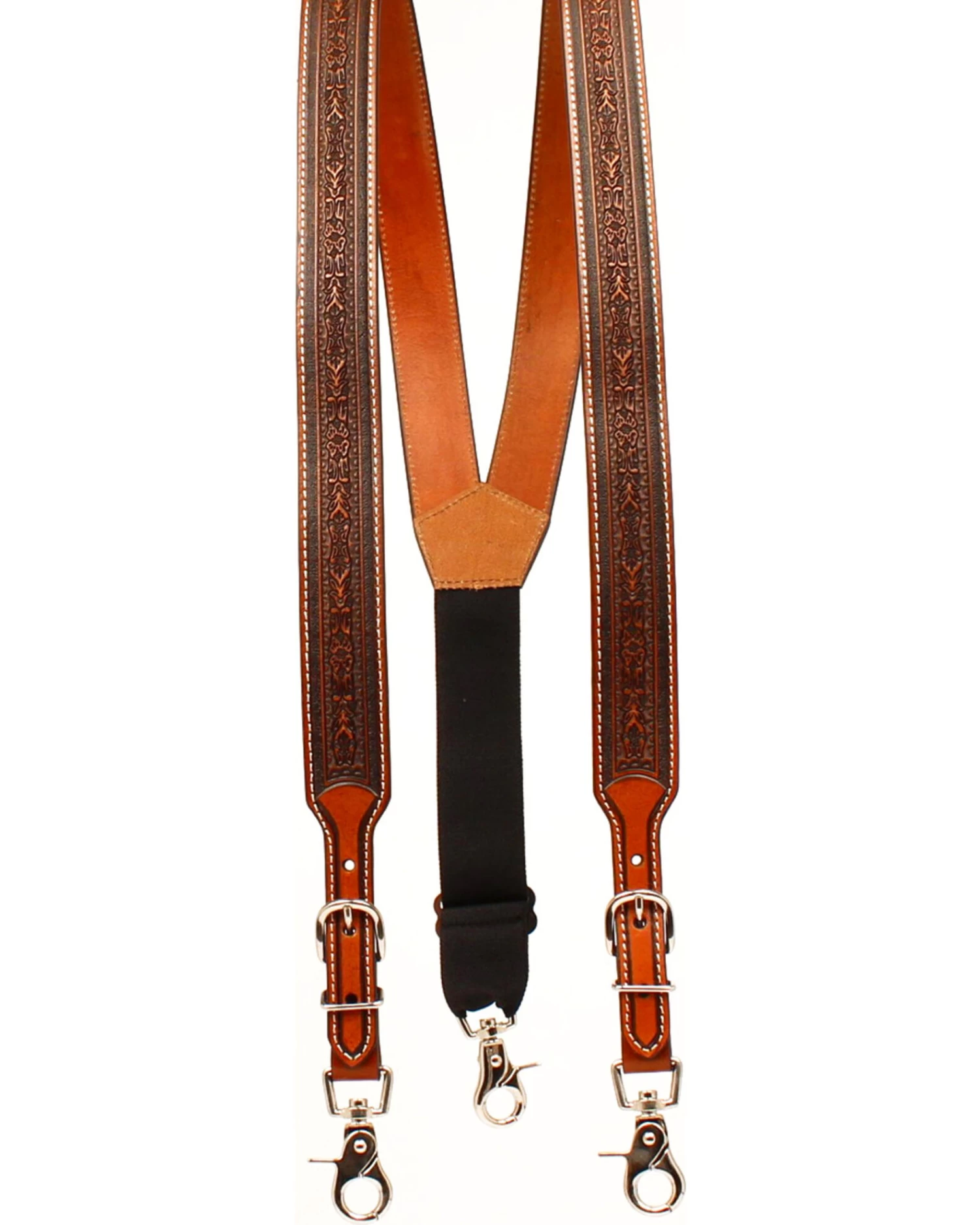 Nocona Men's Tooled Suspenders 1 Nocona Men's Tooled Suspenders