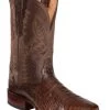 El Dorado Men's Handmade Caiman Belly Stockman Boots - Broad Square Toe