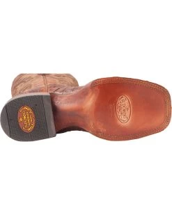 El Dorado Men's Handmade Caiman Back Brass Stockman Boots - Broad Square Toe -Ariat Store 2000221949 221 BM