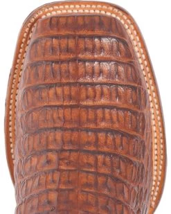 El Dorado Men's Handmade Caiman Back Brass Stockman Boots - Broad Square Toe -Ariat Store 2000221949 221 TP