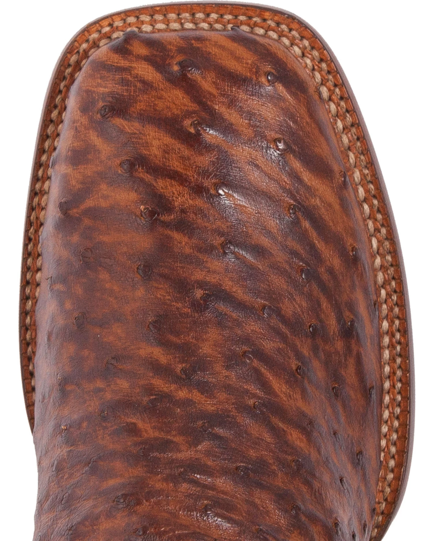 El Dorado Men's Handmade Full Quill Ostrich Stockman Boots - Broad Square Toe 6 El Dorado Men's Handmade Full Quill Ostrich Stockman Boots - Broad Square Toe - Image 6