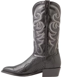 El Dorado Men's Handmade Ostrich Leg Western Boots - Medium Toe -Ariat Store 2000221956 001 LT