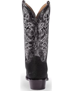 Moonshine Spirit Men's Stingray Exotic Boots - Square Toe -Ariat Store 2000231412 001 BK