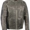 Milwaukee Leather Men's Vintage Distressed Triple Vented Jacket