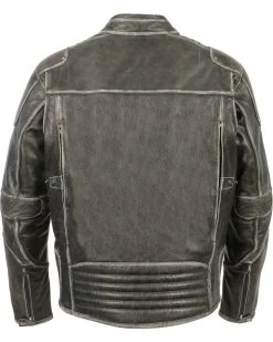 Milwaukee Leather Men's Vintage Distressed Triple Vented Jacket 6 Milwaukee Leather Men's Vintage Distressed Triple Vented Jacket -Ariat Store 2000235986 020 P2