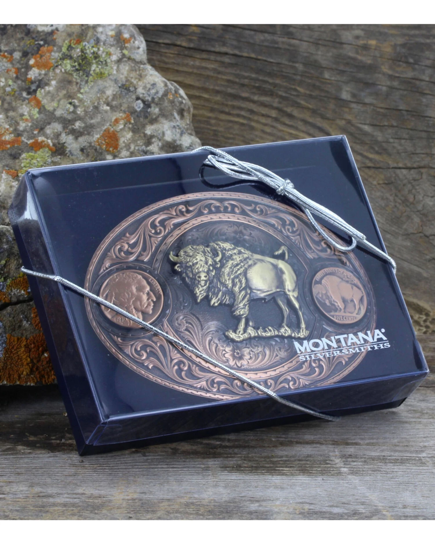 Montana Silversmiths Men's Copper Buffalo Indian Head Nickel Belt Buckle 2 Montana Silversmiths Men's Copper Buffalo Indian Head Nickel Belt Buckle - Image 2