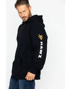 Hawx Men's Logo Sleeve Hooded Work Sweatshirt 9 Hawx Men's Logo Sleeve Hooded Work Sweatshirt -Ariat Store 2000250106 001 P4