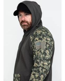 Ariat Men's FR Durastretch Camo Patriot Work Hooded Sweatshirt  -Ariat Store 2000281950 340 P5