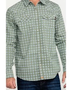 Cody James Men's FR Woven Plaid Print Long Sleeve Button Down Work Shirt  -Ariat Store 2000284553 300 P4