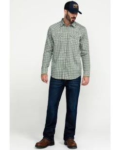 Cody James Men's FR Woven Plaid Print Long Sleeve Button Down Work Shirt  -Ariat Store 2000284553 300 P6