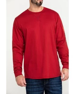 Hawx Men's FR Logo Long Sleeve Work T-Shirt - Tall  -Ariat Store 2000284584 600 P4