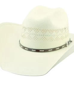 Larry Mahan Men's 10X Buckhorn Vent Straw Hat