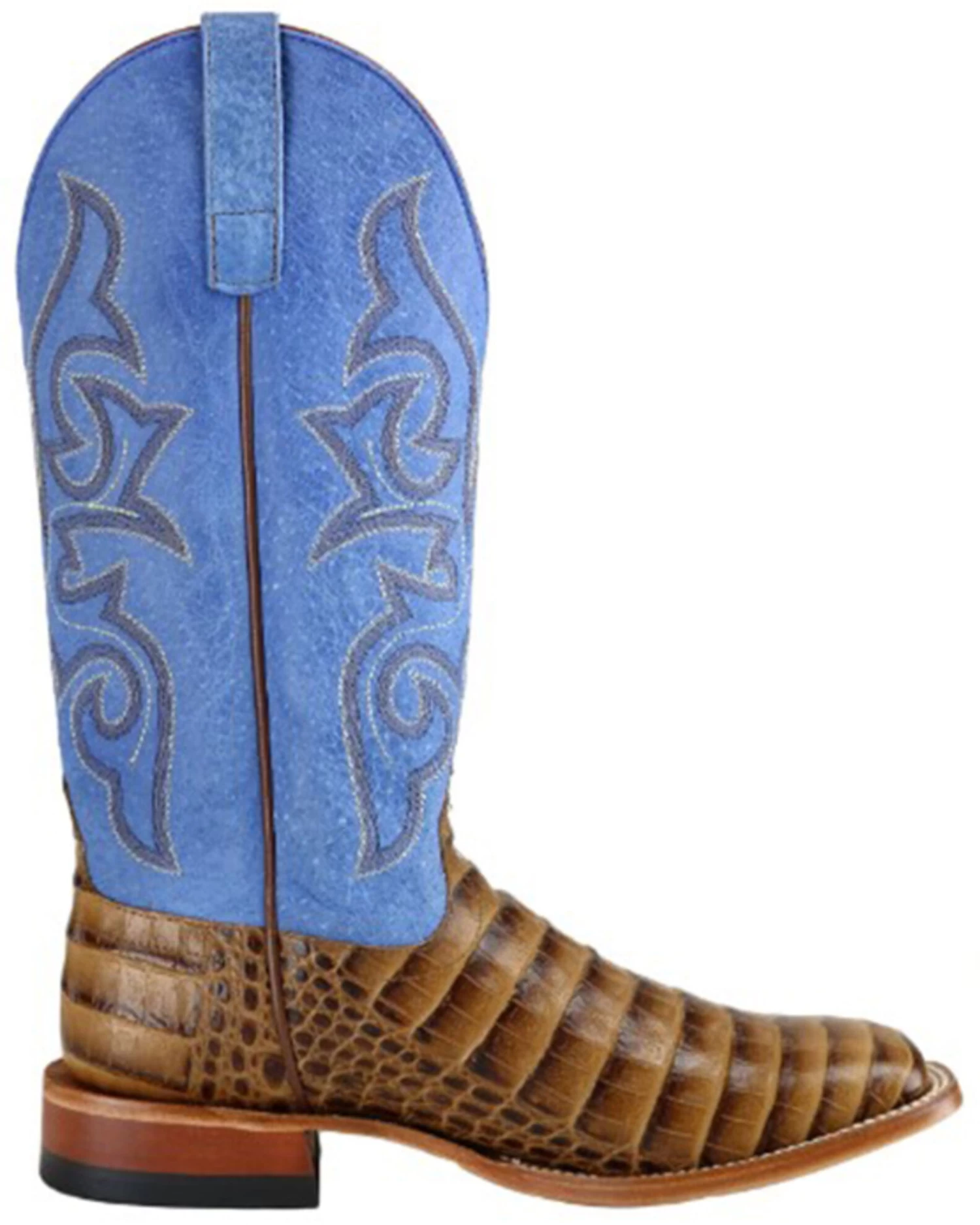 Horse Power Men's Toasted Caiman Print Western Boots - Square Toe 2 Horse Power Men's Toasted Caiman Print Western Boots - Square Toe - Image 2