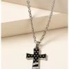 Cody James Men's Stainless Flag Cross
