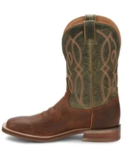 Tony Lama Men's Landgrab Brown Western Boots - Broad Square Toe -Ariat Store 2000293428 200 P3