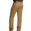 Ariat Men's Khaki Rebar M4 Made Tough Durastretch Straight Leg Work Pants - Big 