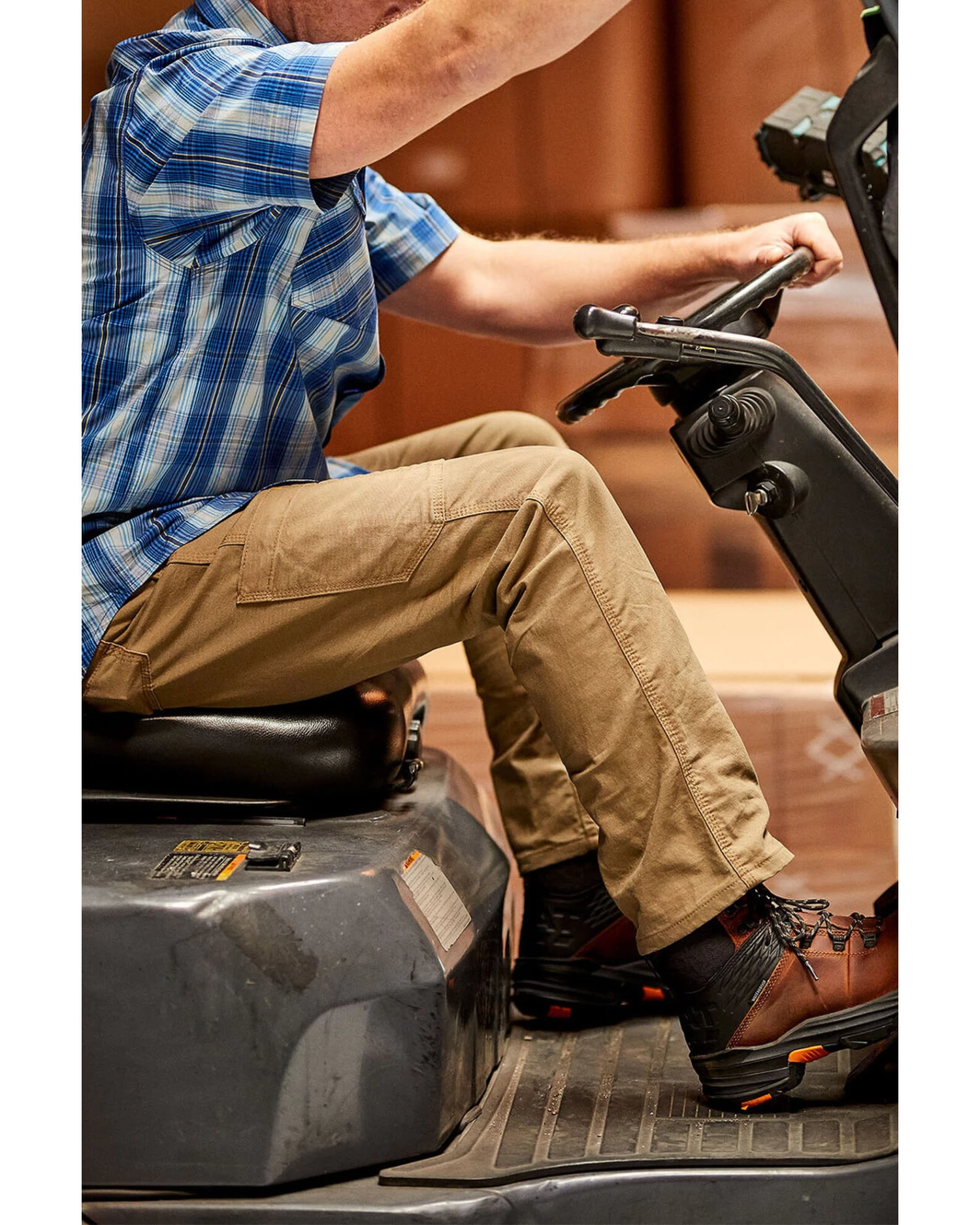 Ariat Men's Khaki Rebar M4 Made Tough Durastretch Straight Leg Work Pants - Big 3 Ariat Men's Khaki Rebar M4 Made Tough Durastretch Straight Leg Work Pants - Big - Image 3