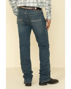 Cody James Men's High Roller Stackable Stretch Straight Medium Wash JeansÂ