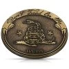 Montana Silversmiths Men's Don'e Tread On Me Gadsden Buckle