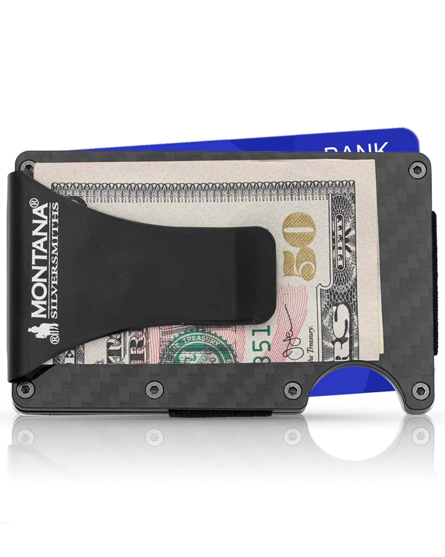 Montana Silversmiths Men's Credit Card & Cash Case With Praying Cowboy 2 Montana Silversmiths Men's Credit Card & Cash Case With Praying Cowboy - Image 2