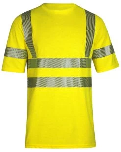 National Safety Apparel Men's Vizable FR Hi-Vis Pocket Short Sleeve Work Shirt - Tall