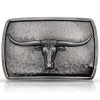 Montana Silversmiths Men's River Rock Cascade Longhorn Buckle
