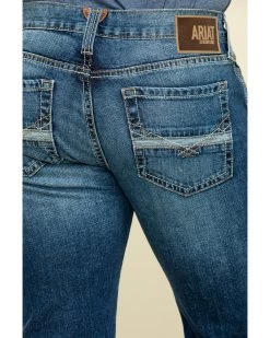 Ariat Men's M7 Rocker Summit Dark Stretch Stackable Slim Straight Jeans  -Ariat Store 2000322092 402 P4
