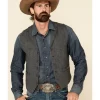 Outback Trading Co. Men's Charcoal Jessie Vest 