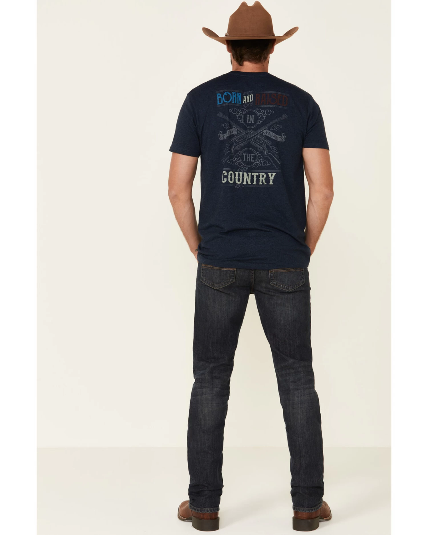 Cody James Men's Barn Sour Dark Wash Stretch Slim Straight Jeans 3 Cody James Men's Barn Sour Dark Wash Stretch Slim Straight Jeans - Image 3